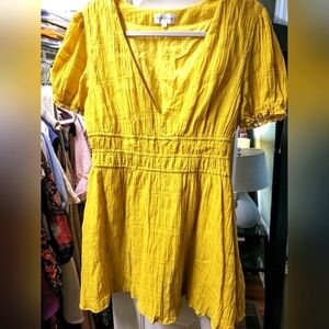 Privacy Please Golden Mini dress Large